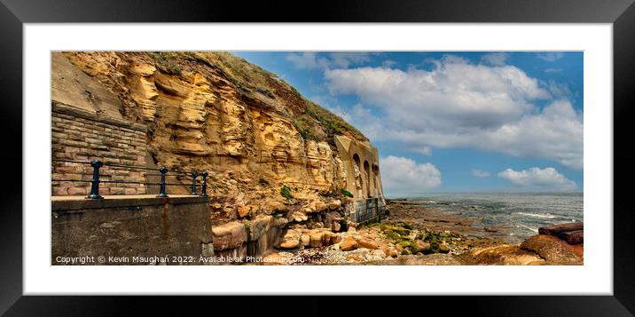 The Headland At Tynemouth Castle And Priory Framed Mounted Print by Kevin Maughan