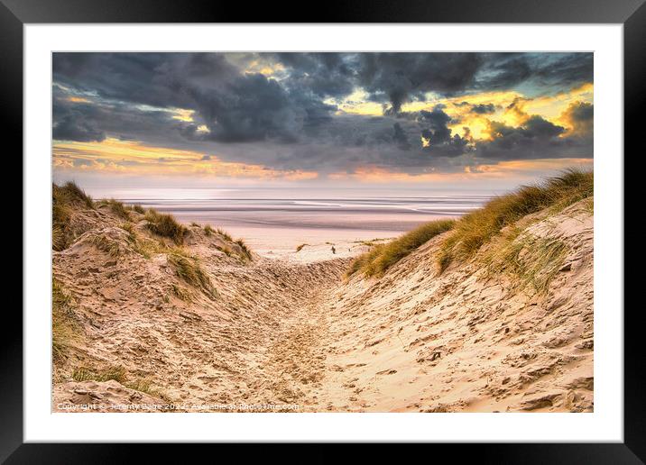 Coastal Serenity Framed Mounted Print by Jeremy Sage