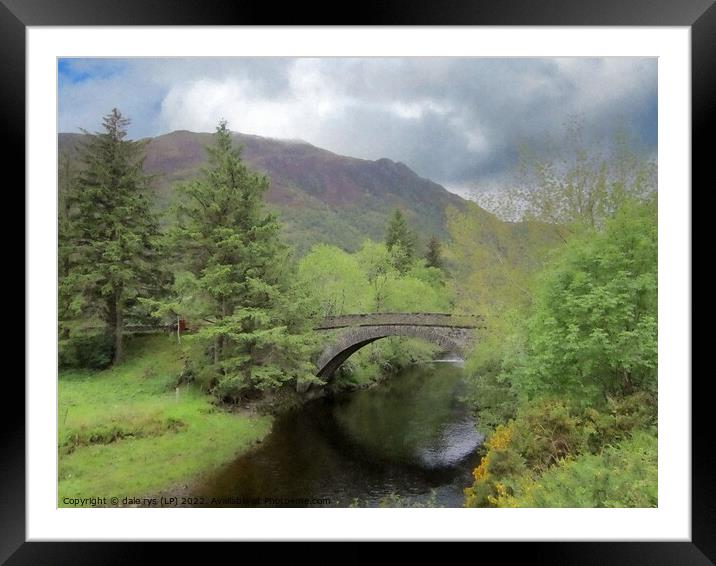 SHIEL BRIDGE Framed Mounted Print by dale rys (LP)