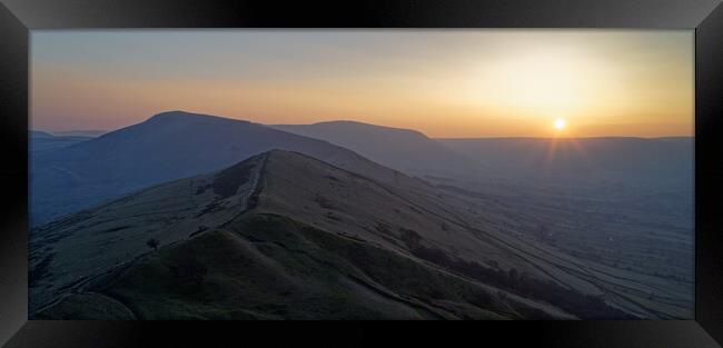 Great Ridge Sunset Framed Print by Darren Galpin