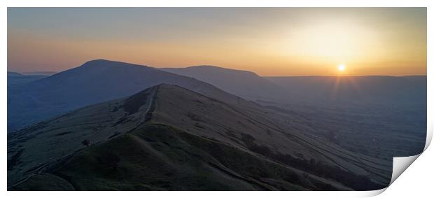 Great Ridge Sunset Print by Darren Galpin