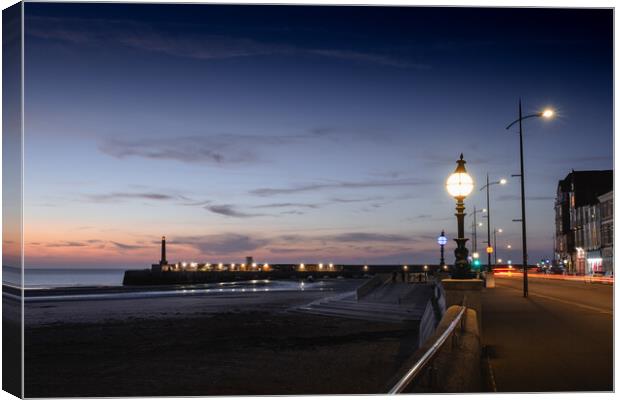 Margate at Night Canvas Print by Mark Jones