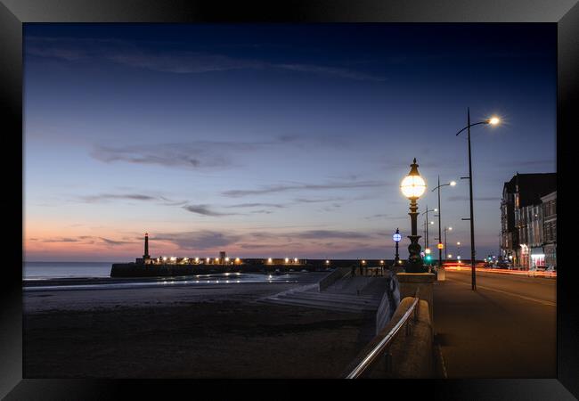 Margate at Night Framed Print by Mark Jones