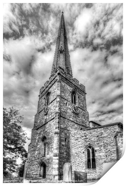 St Marys Church Queniborough  Print by David Pyatt