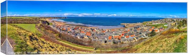 Panorama Cullen Scotland Canvas Print by Steven Mitchell