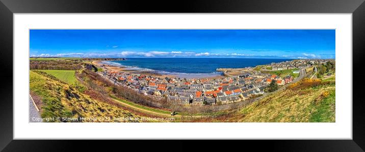 Panorama Cullen Scotland Framed Mounted Print by Steven Mitchell