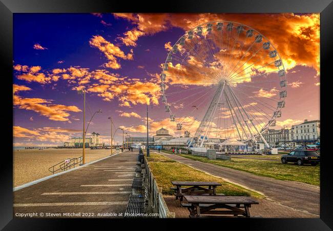 Great Yarmouth Big-wheel Framed Print by Steven Mitchell