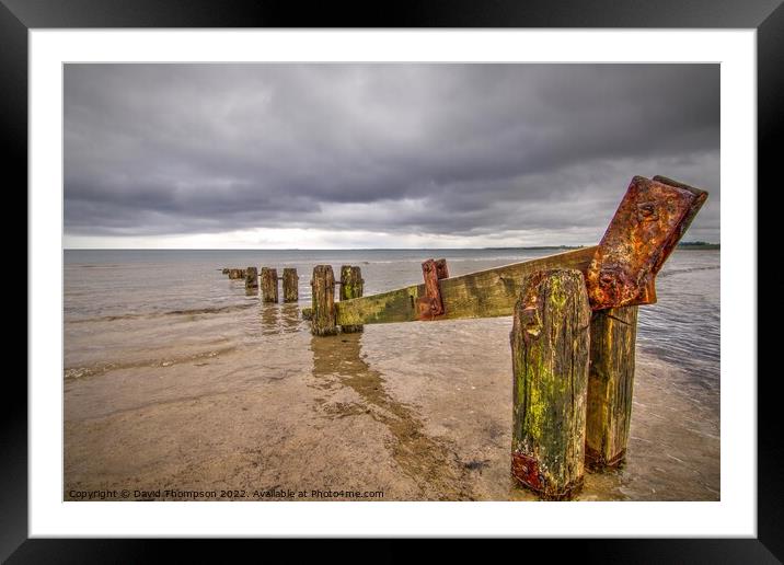 Alnmouth Beach Northumberland Framed Mounted Print by David Thompson
