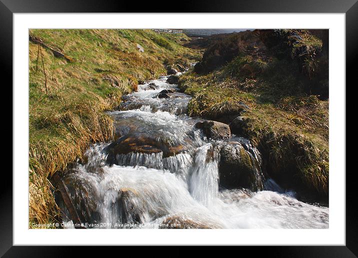 Cairngorm Mountain Stream Framed Mounted Print by Catherine Fowler