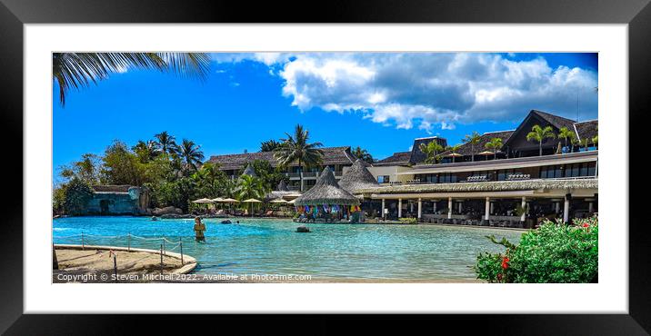 Intercontinental Resort Tahiti Framed Mounted Print by Steven Mitchell