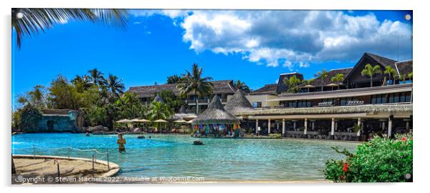 Intercontinental Resort Tahiti Acrylic by Steven Mitchell