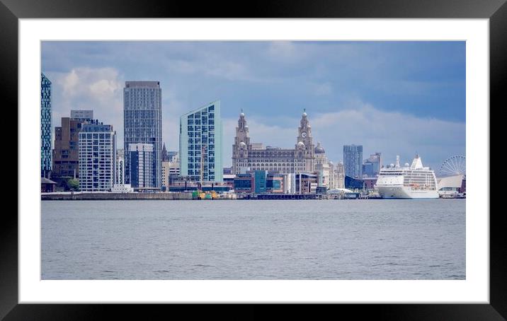 Liverpool Waterfront  Framed Mounted Print by Victor Burnside