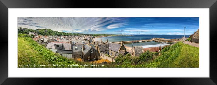 Cullen Bay Scotland Framed Mounted Print by Steven Mitchell