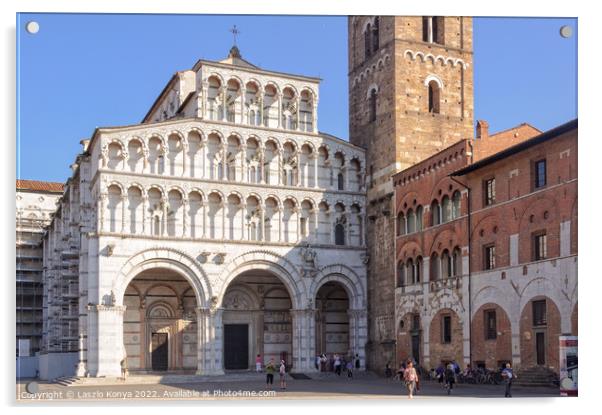 Duomo di San Martino - Lucca Acrylic by Laszlo Konya