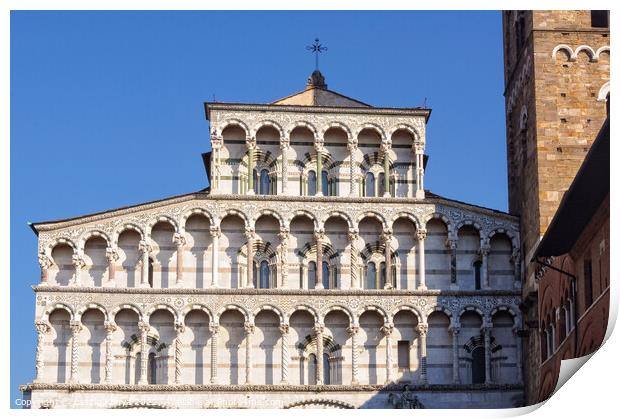 Duomo di San Martino - Lucca Print by Laszlo Konya