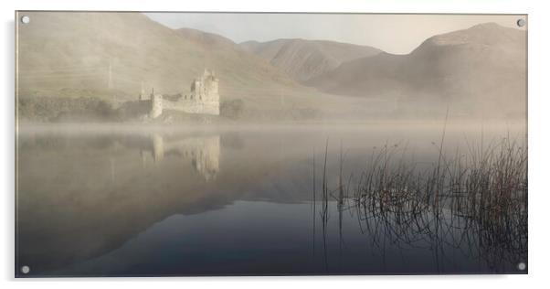 As dawn breaks on Kilchurn Castle Acrylic by Anthony McGeever