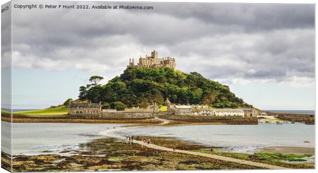 St Michael's Mount Cornwall Canvas Print by Peter F Hunt