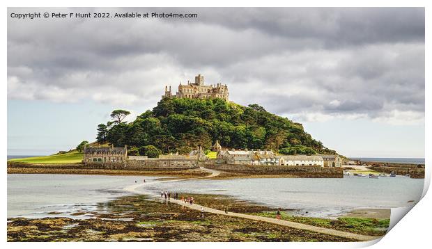 St Michael's Mount Cornwall Print by Peter F Hunt