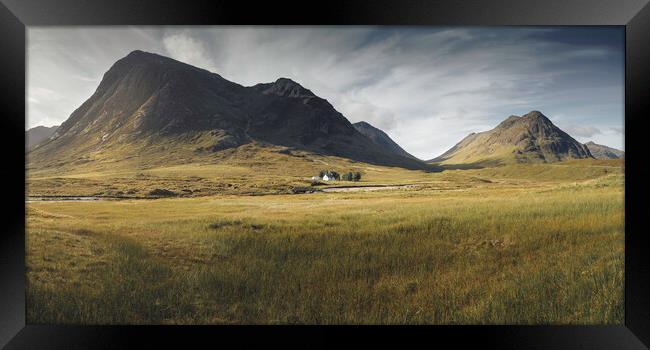 Glencoe Panorama Framed Print by Anthony McGeever