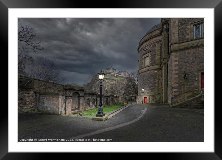 Majestic Edinburgh Castle at Dusk Framed Mounted Print by RJW Images