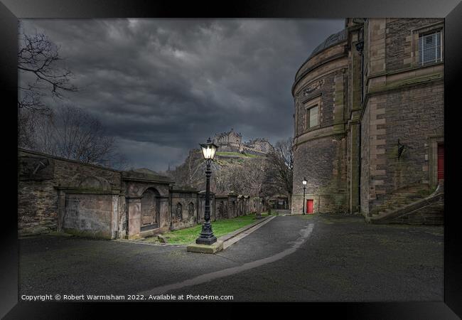 Majestic Edinburgh Castle at Dusk Framed Print by RJW Images