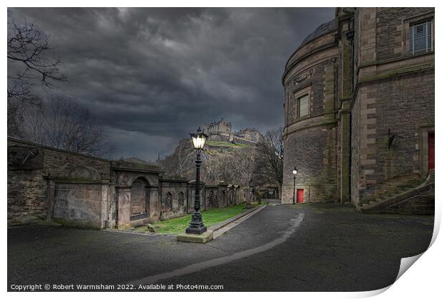 Majestic Edinburgh Castle at Dusk Print by RJW Images