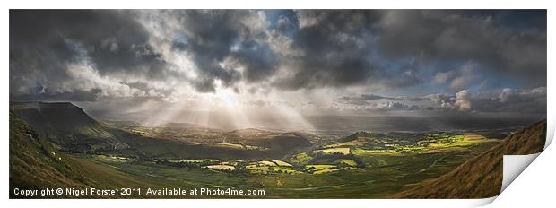 Light shower Print by Creative Photography Wales