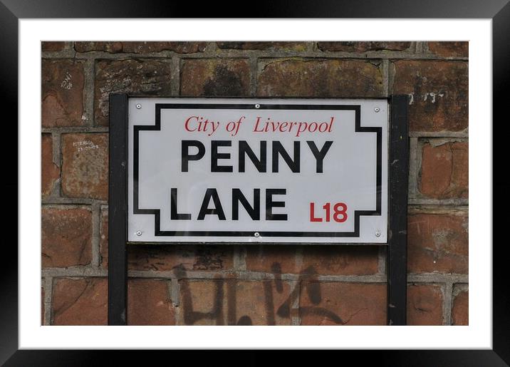 Penny Lane. Framed Mounted Print by Stuart Jenner