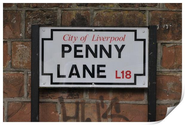 Penny Lane. Print by Stuart Jenner
