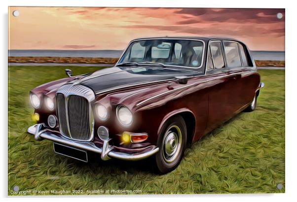 1969 Daimler Limousine (Digital Art Version) Acrylic by Kevin Maughan