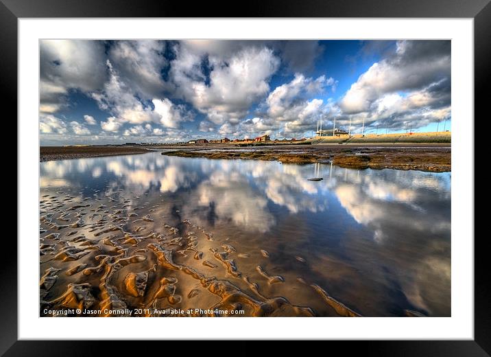 The Beach, Cleveleys Framed Mounted Print by Jason Connolly