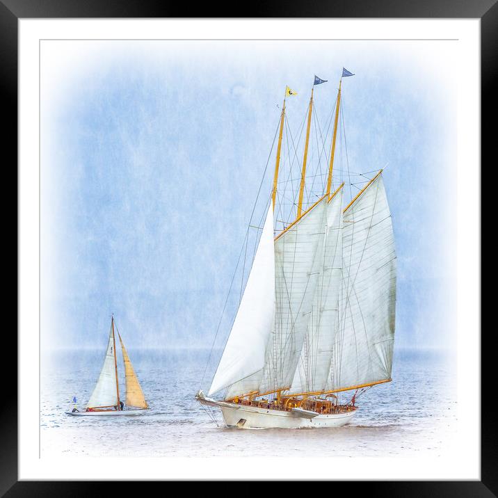 David and Goliath, Giants of Sail Framed Mounted Print by Tylie Duff Photo Art