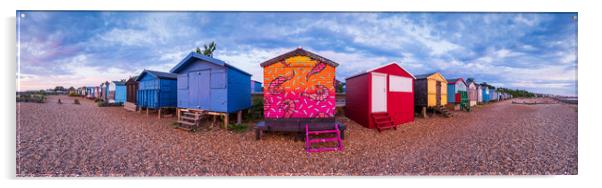 Whitstable Beach Huts Acrylic by Stewart Mckeown