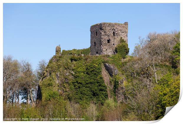 Dunollie Castle, Oban Print by Heidi Stewart