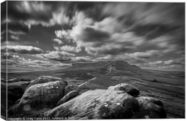 Higger Tor Peak District Canvas Print by Craig Yates