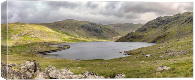Majestic Seathwaite Tarn A Reservoir of Natural Be Canvas Print by James Marsden