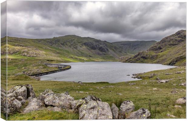 Majestic Seathwaite Tarn Reservoir Canvas Print by James Marsden