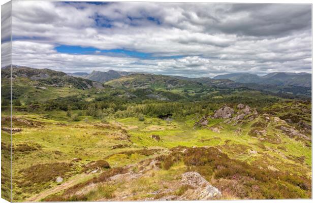 View from the top of Holme Fell Canvas Print by James Marsden