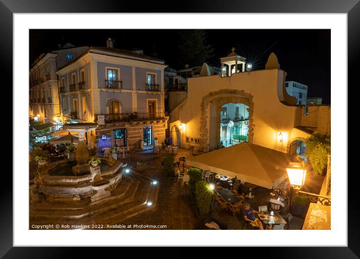Paola Piazzetto by night  Framed Mounted Print by Rob Hawkins