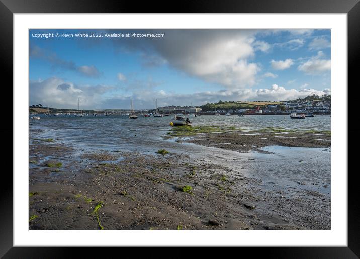 Late evening sun over Instow beach Devon Framed Mounted Print by Kevin White