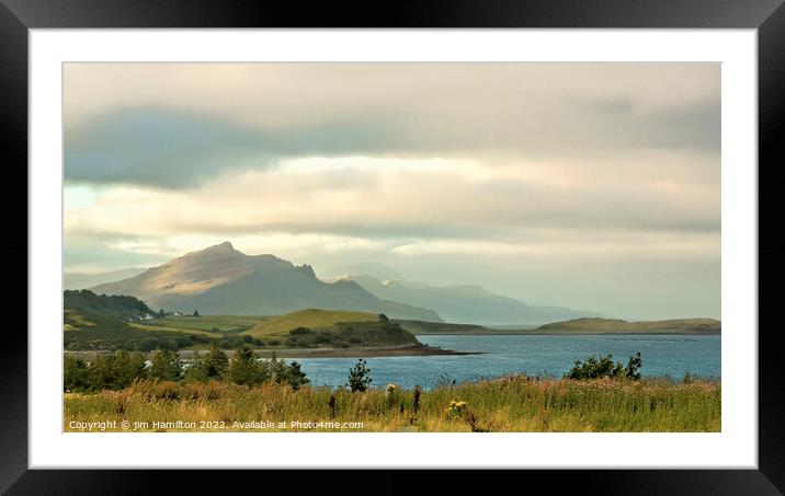 Isle of Skye Scotland Framed Mounted Print by jim Hamilton
