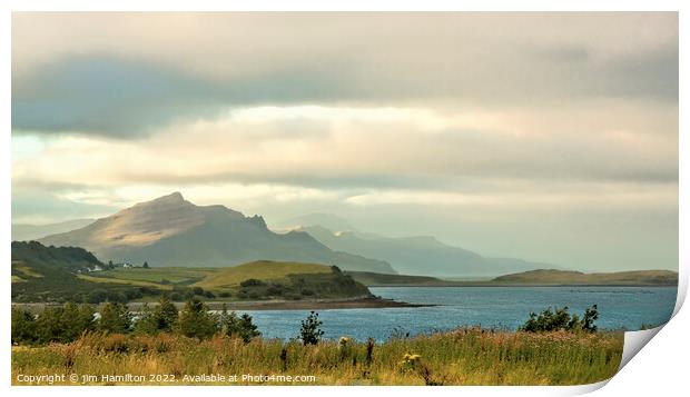 Isle of Skye Scotland Print by jim Hamilton
