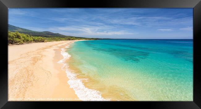 Blue Makena Beach Framed Print by Pierre Leclerc Photography