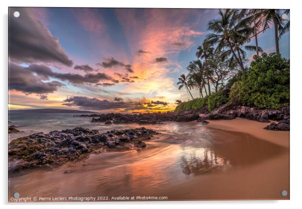 Sunset Wonder of Hawaii Acrylic by Pierre Leclerc Photography