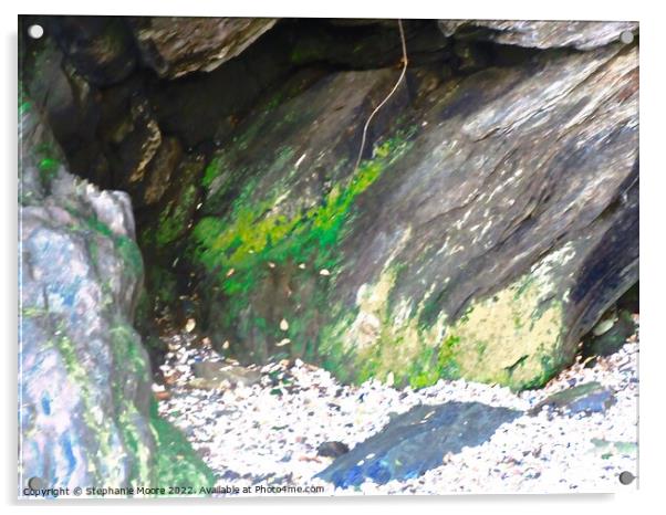 Small cave Acrylic by Stephanie Moore