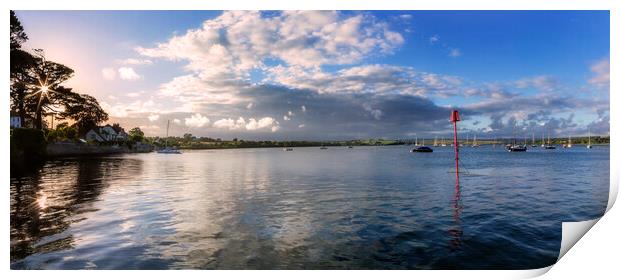 River Tamar at the Tamar Bridge, Saltash, Cornwall Print by Maggie McCall