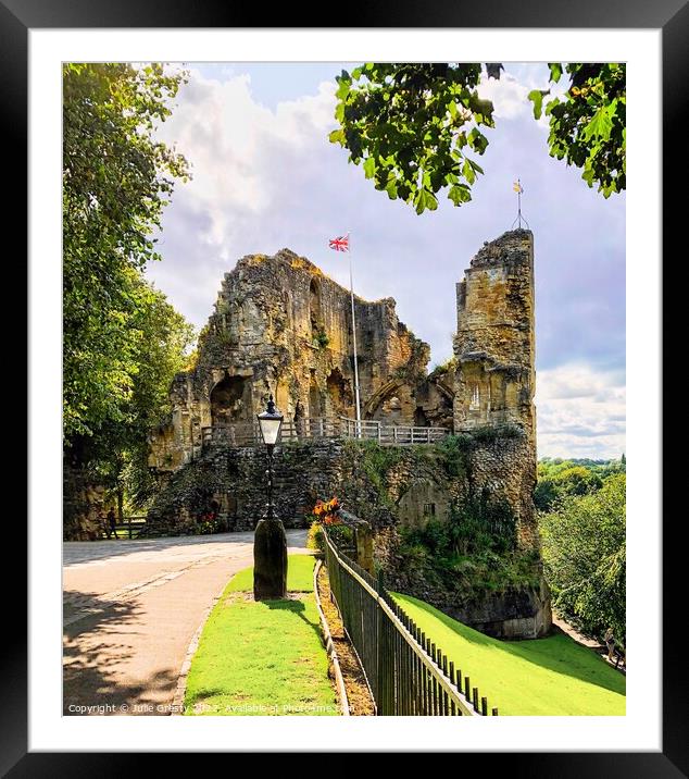 Kings Tower Knaresborough Castle North Yorkshire Framed Mounted Print by Julie Gresty