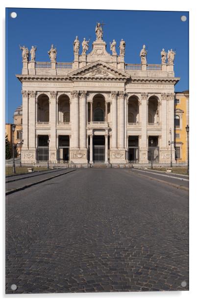 Basilica di San Giovanni in Laterano in Rome Acrylic by Artur Bogacki
