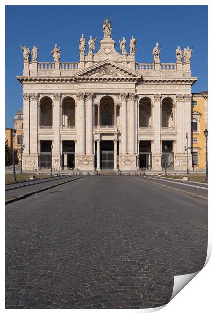 Basilica di San Giovanni in Laterano in Rome Print by Artur Bogacki
