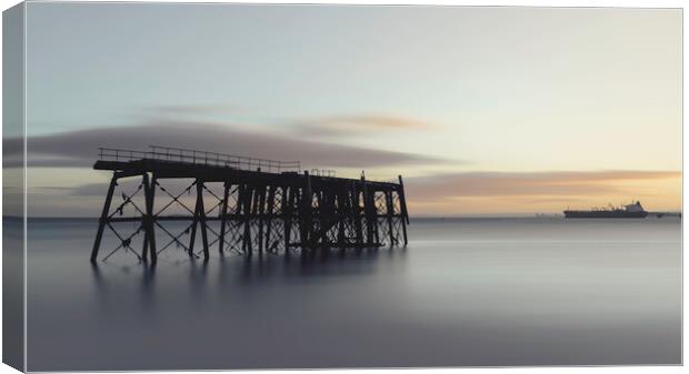 Carlingnose Point Submarine Pier  Canvas Print by Anthony McGeever